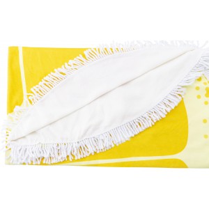 Microfiber (160 gr/m2) beach towel Cody, yellow (Towels)