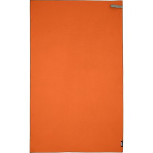 Pieter recycled PET ultra lightweight and quick dry towel, Orange (Towels)