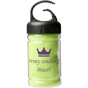 Remy cooling towel in PET container, Lime (Towels)
