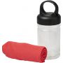 Remy cooling towel in PET container, Red