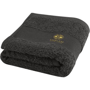 Sophia 450 g/m2 cotton bath towel 30x50 cm, Anthracite (Towels)