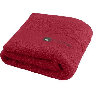 Sophia 450 g/m2 cotton bath towel 30x50 cm, Red (Towels)