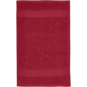 Sophia 450 g/m2 cotton bath towel 30x50 cm, Red (Towels)