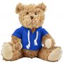 Plush teddy bear Monty, blue