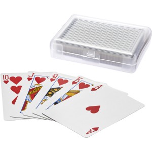 Reno playing cards set in case, solid black,Transparent (Games)