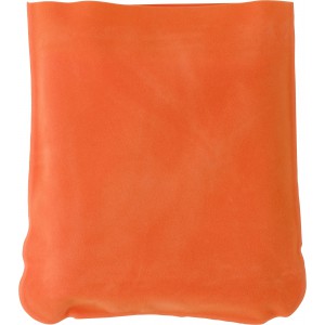 Velour travel cushion Stanley, orange (Travel items)
