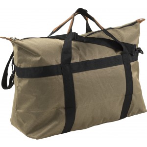Large polyester sports/weekend bag, brown (Travel bags)