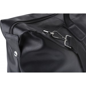 Leather sports bag Noah, black (Travel bags)