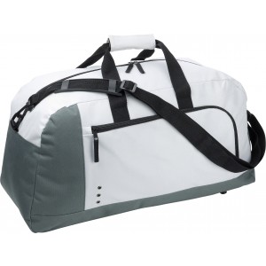 Polyester (600D) sports bag Antoinette, white (Travel bags)