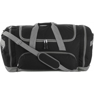 Polyester (600D) sports bag Lorenzo, black (Travel bags)