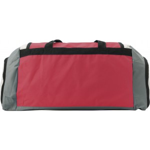 Polyester (600D) sports bag Marcus, red (Travel bags)