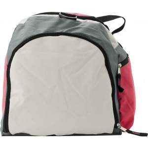 Polyester (600D) sports bag Marcus, red (Travel bags)