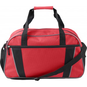 Polyester (600D) sports bag Nuala, red (Travel bags)
