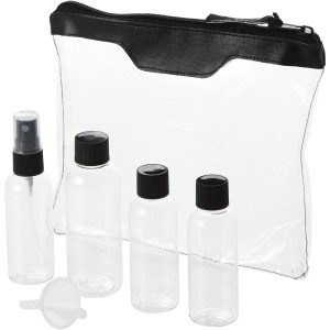 Munich airline approved travel bottle set, solid black (Travel items)