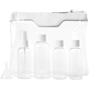 Munich airline approved travel bottle set, White (Travel items)
