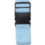 Polyester (300D) luggage belt Lisette, light blue