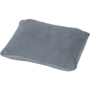 Suede travel pillow Fletcher, grey (Travel items)