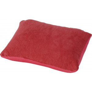 Suede travel pillow Fletcher, red (Travel items)
