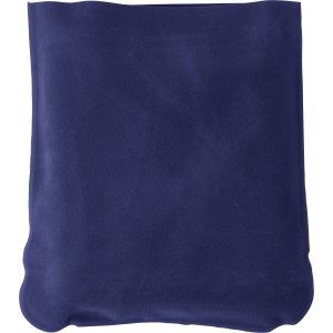 Velour travel cushion Stanley, blue (Travel items)