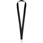 Impey lanyard with convenient hook, solid black
