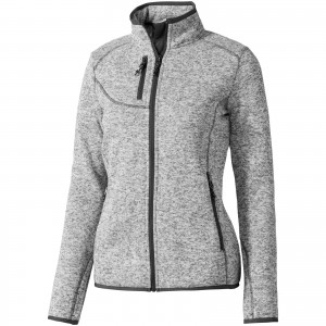 Tremblant ladies knit jacket, HEATHER GREY (Pullovers)