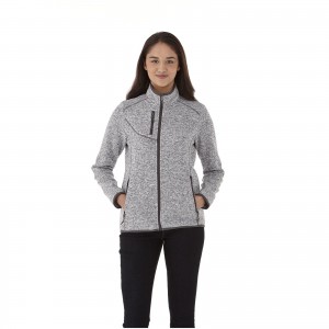 Tremblant ladies knit jacket, Heather Smoke (Pullovers)