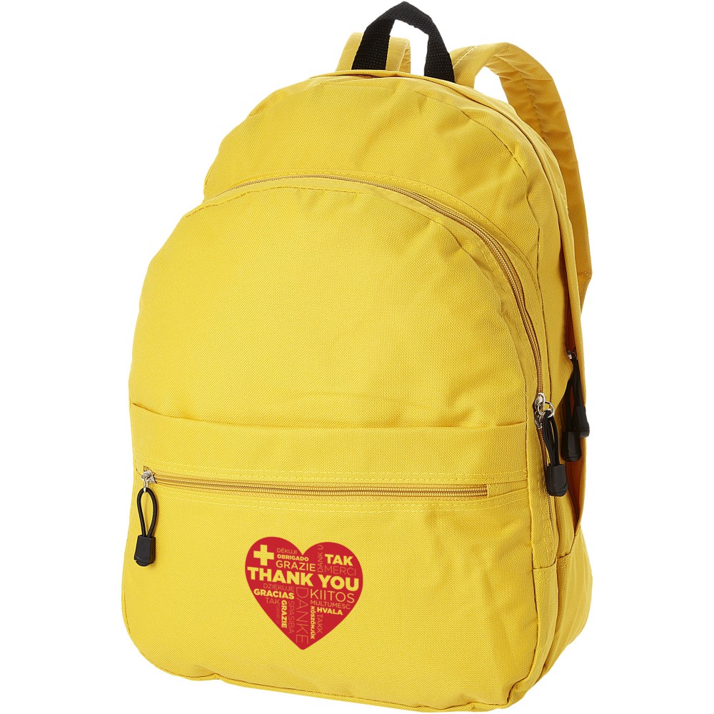 Printed Trend backpack, Yellow (Backpacks)