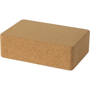 Trikona cork yoga brick, Natural (Sports equipment)