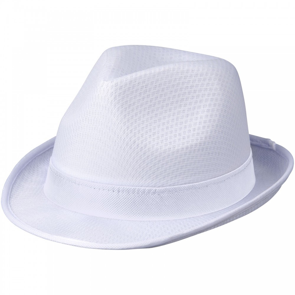 trilby hat white