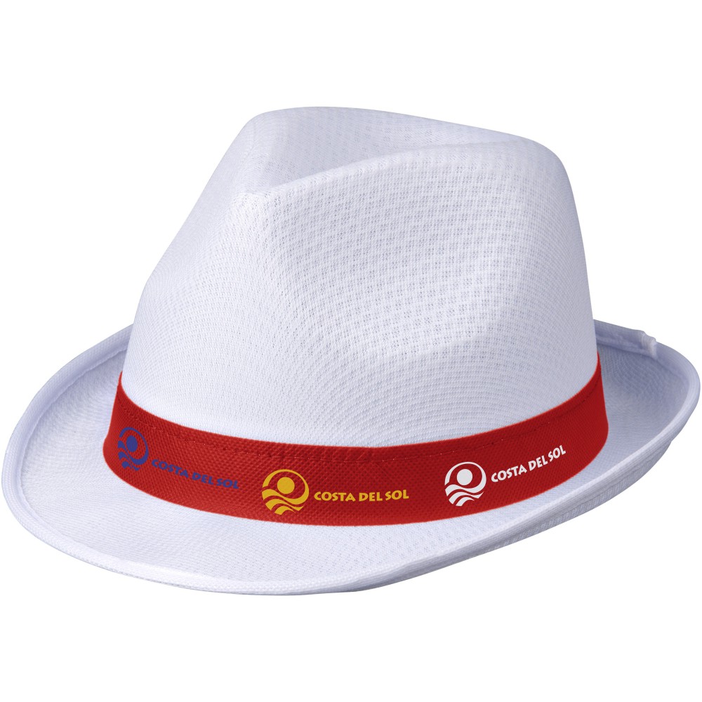 hat with red rim