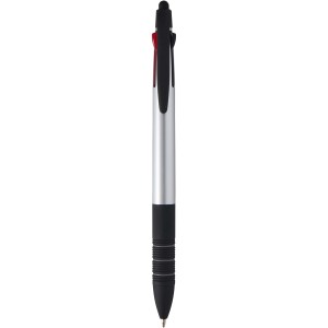 Trine 3-ink RCS recycled ballpoint pen with stylus, Silver