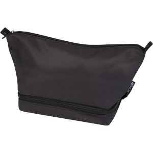 Trip Aware(tm) recycled travel toiletry bag 6L, Solid black