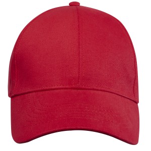 Trona 6 panel GRS recycled cap, Red (Hats)