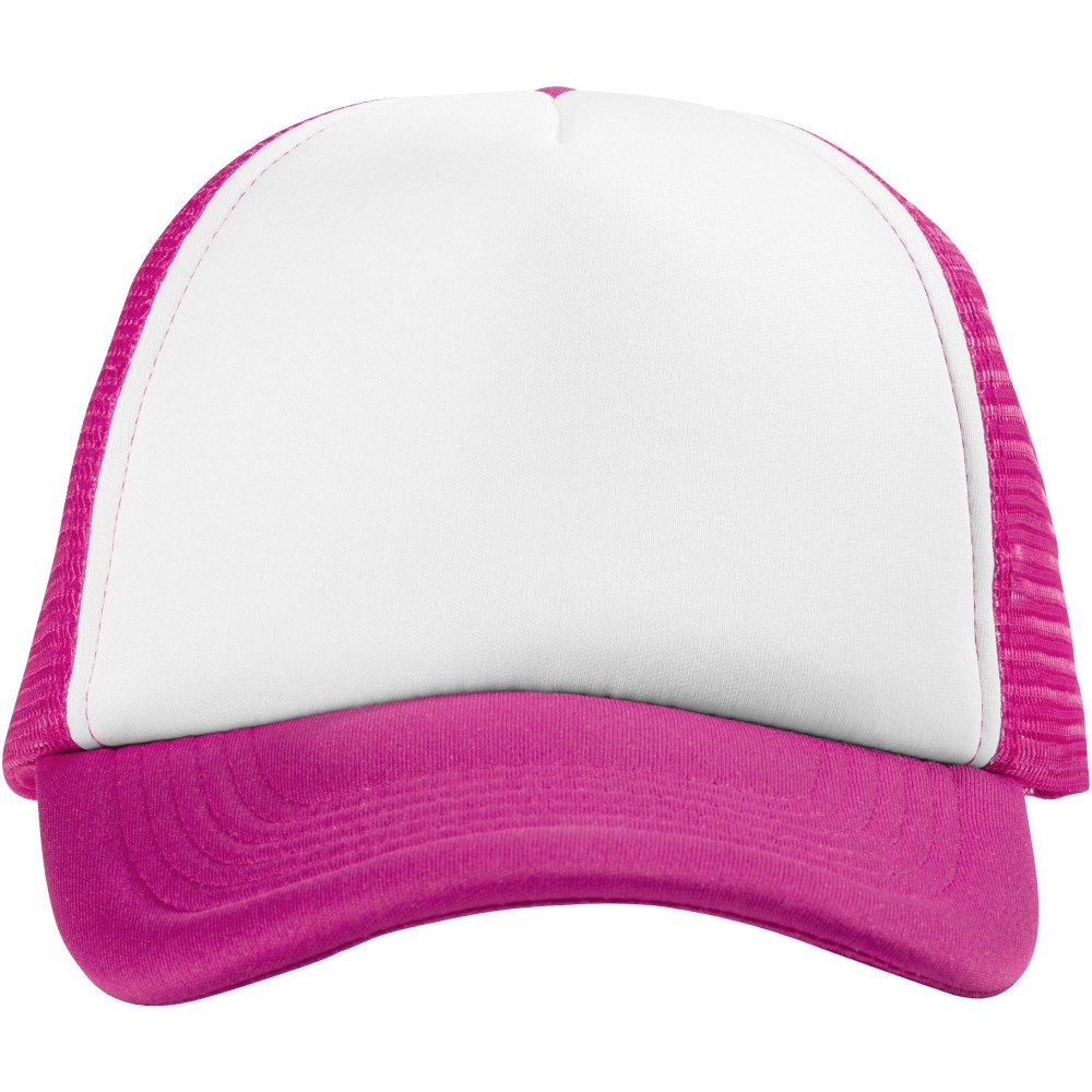 pink and white baseball cap