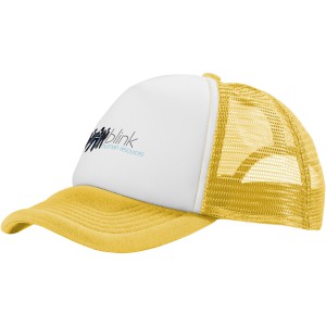 Trucker 5 panel cap, Yellow,White (Hats)