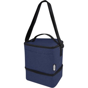 Tundra 9-can GRS RPET lunch cooler bag 9L, Heather navy (Cooler bags)