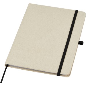 Tutico organic cotton hardcover notebook, Natural, Solid bla (Notebooks)