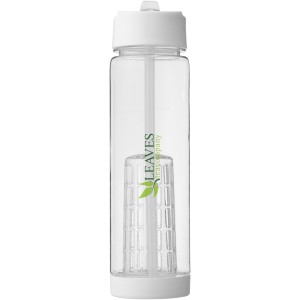 Tutti-frutti 740 ml Tritan(tm) infuser sport bottle, Transparent,White (Sport bottles)