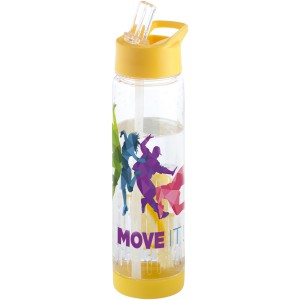 Tutti-frutti 740 ml Tritan(tm) infuser sport bottle, Transparent,Yellow (Sport bottles)