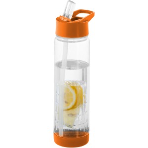 Tutti frutti bottle with infuser, Transparent,Orange