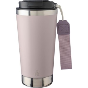 Recycled stainless steel double-walled drinking mug 500 ml K