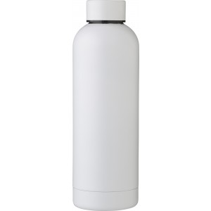 Recycled stainless steel bottle Isaiah, white
