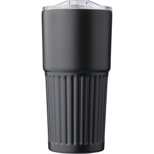 Recycled stainless steel drinking mug (500 ml) Kael, black