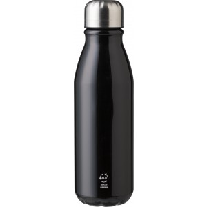 Recycled aluminium bottle (550 ml) Adalyn, black