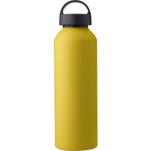 Recycled aluminium bottle Rory, yellow