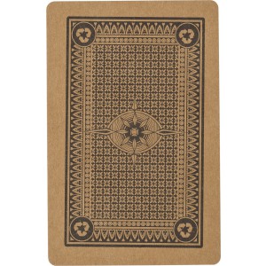 Recycled paper playing cards Andreina, brown