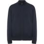 Ulan unisex full zip sweater, Navy Blue