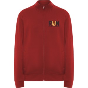 Ulan unisex full zip sweater, Red (Pullovers)