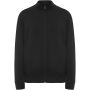 Ulan unisex full zip sweater, Solid black