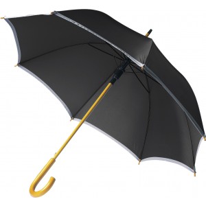 Polyester (190T) umbrella Carice, black (Umbrellas)